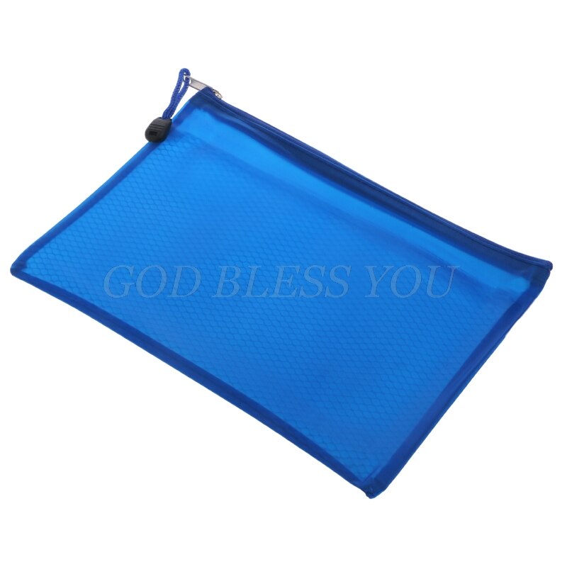 1Pc Folder for documents Capacity A5 Zipper File Pocket Storage Organizer Office School Waterproof
