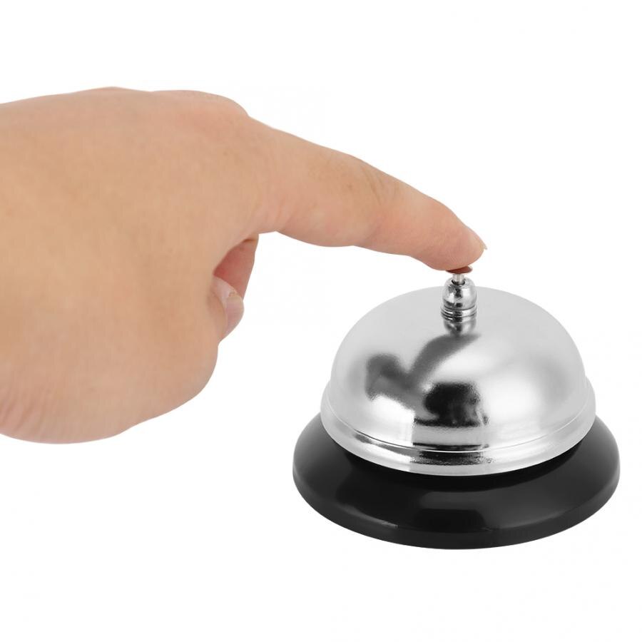 Stainless Steel Dinner Call Bell Desk Service Bell for Kitchen Coffee Shop Restaurant Bar Club Accessories