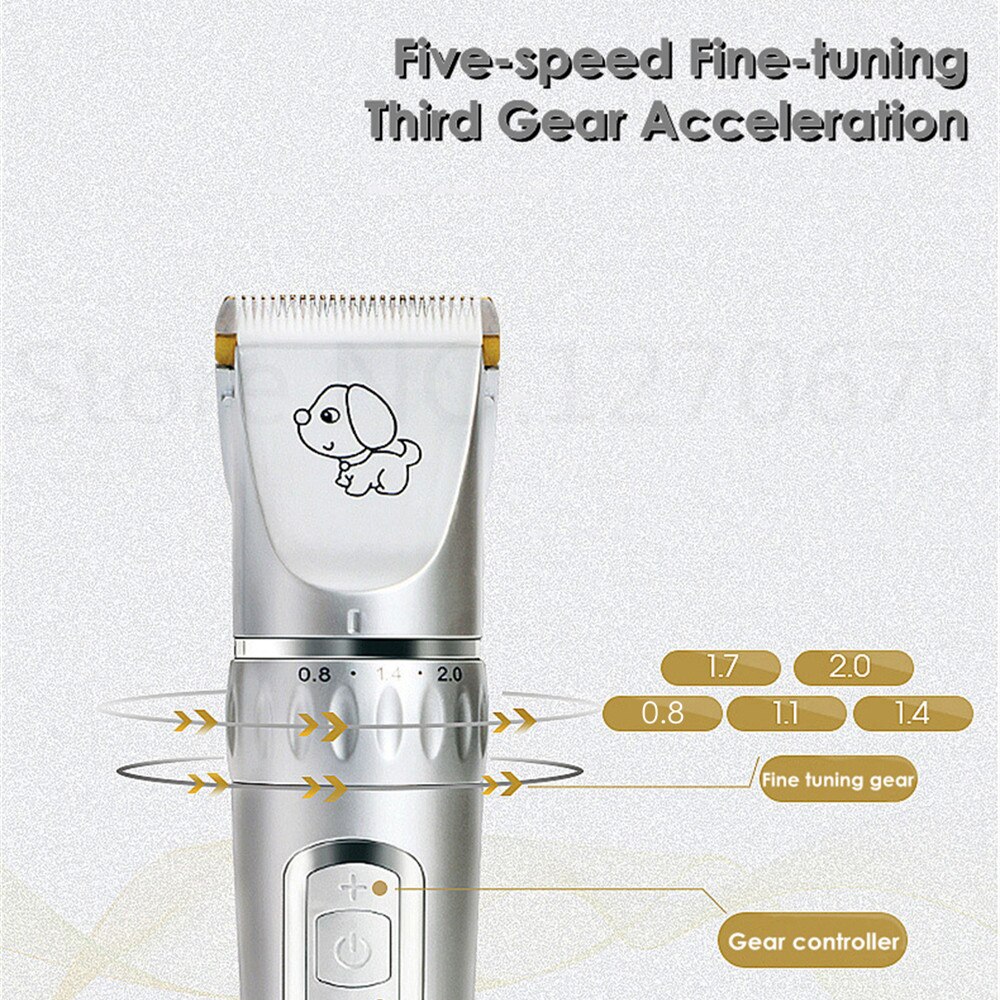 Hundeklippere kattehårklipper pleje dyr kæledyrsbarbermaskine trådløs lydløs hundehårtrimmere fjerner usb elektrisk hårklippermaskine