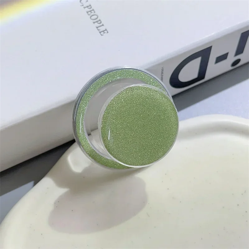 Glitter Magnetic Folding Mobile Phone Grip Holder Socket Pocket Support for Magsafe IPhone Macsafe Ring Finger Expanding Stand: green