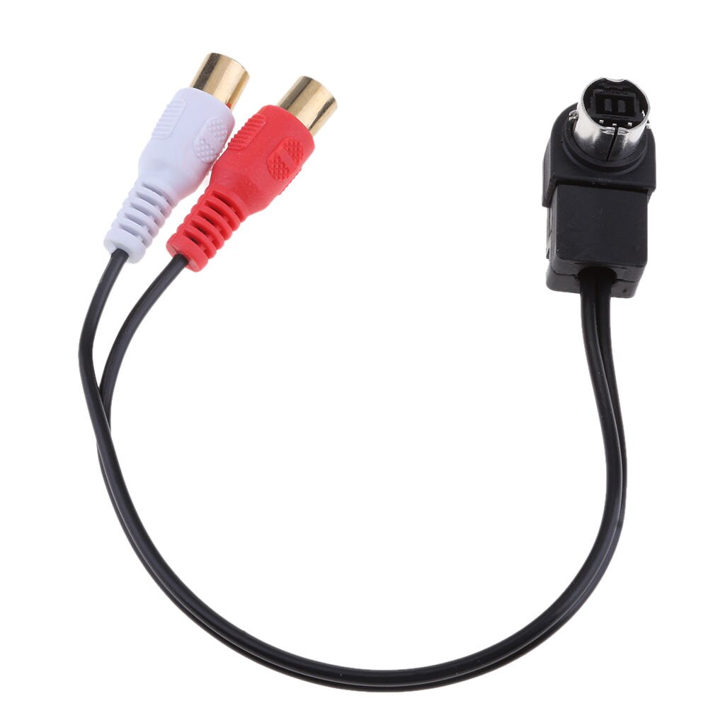 Ai-Net Rca Aux Kabel Om 2RCA Vrouwelijke Aux-ingang Adapter Kabel Voor KCA-121B Dvd Jvc Geluid Ingang Kabel 10Inch