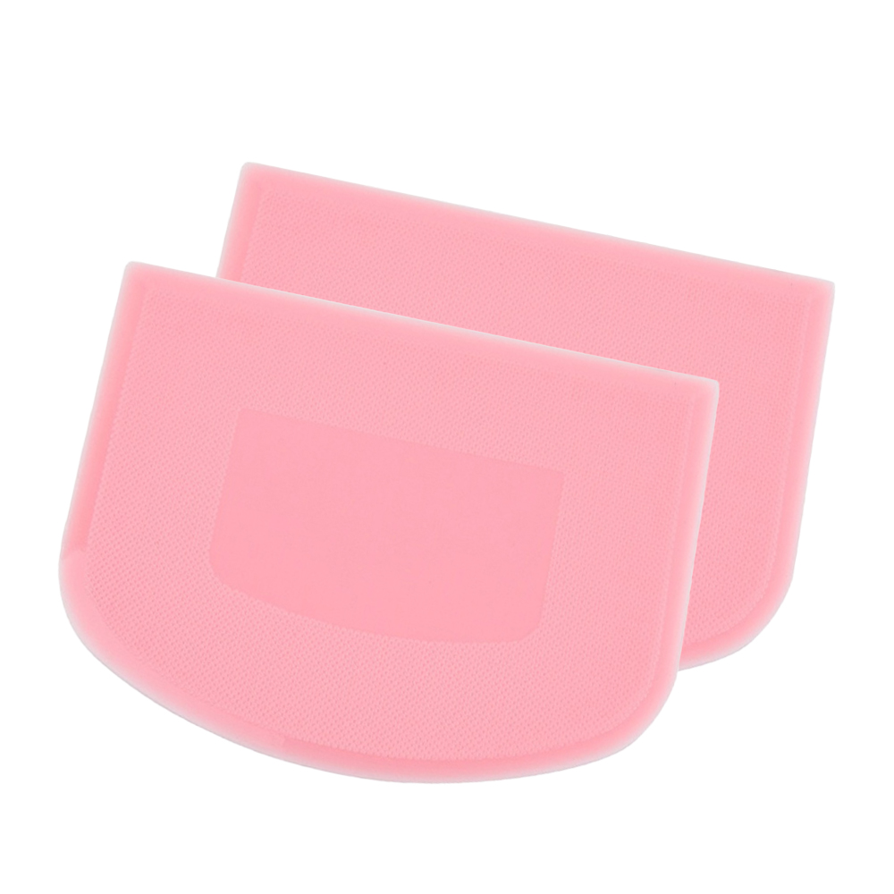 2 Stuks Cake Deeg Schraper Kom Voedselveilige Plastic Deeg Cutter Flexibele Bank Multifunctionele Voedsel Scrappers Voor Brood Deeg: Donker Kaki
