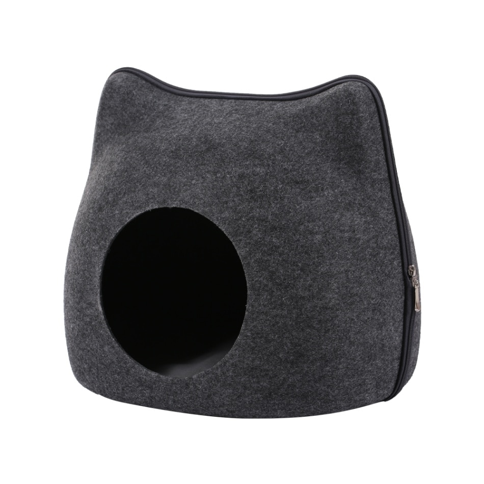 Cat Pet Cave Cat Cave Bed Cat Bed for Cats Kittens Pets: Grey