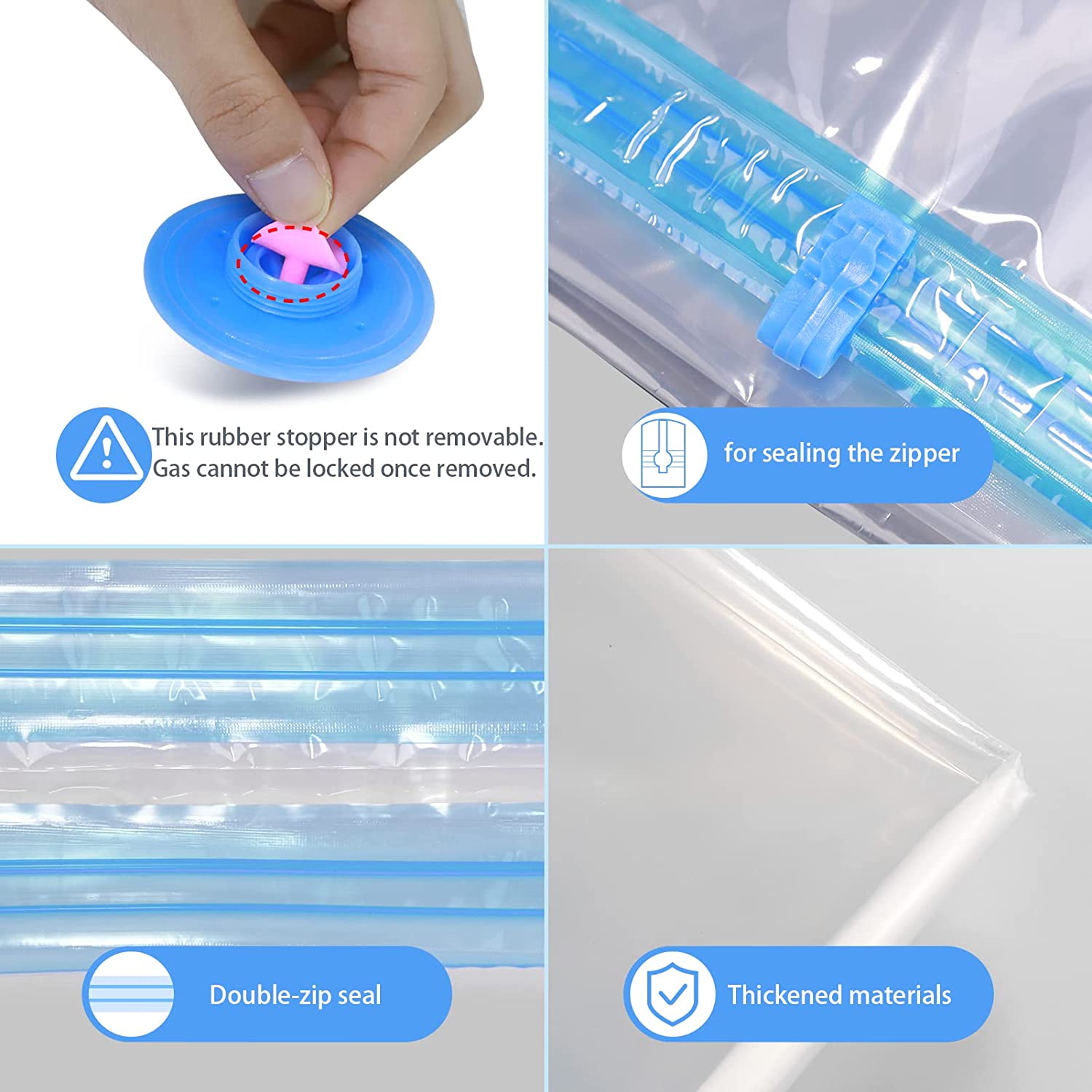 Vakuum Beutel für Kleidung Lagerung Tasche Mit Ventil transparent Grenze Falten Organizer Reisen Platzsparend Dichtung Paket