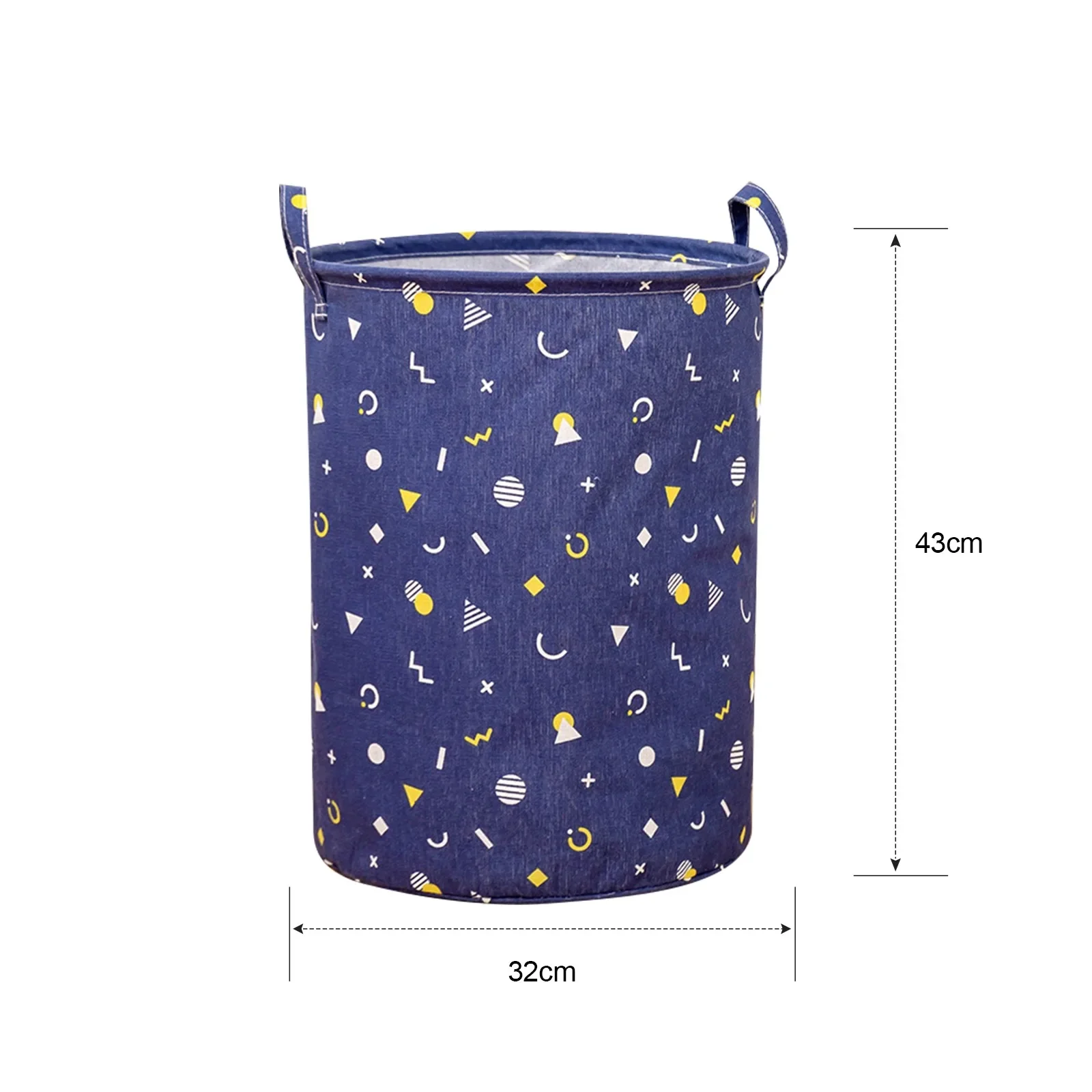 Organizer Canvas Laundry Basket Waterproof Large Capacity Laundry Hamper Dirty Clothes Storage Basket Toy Home Storage Bin 45x35
