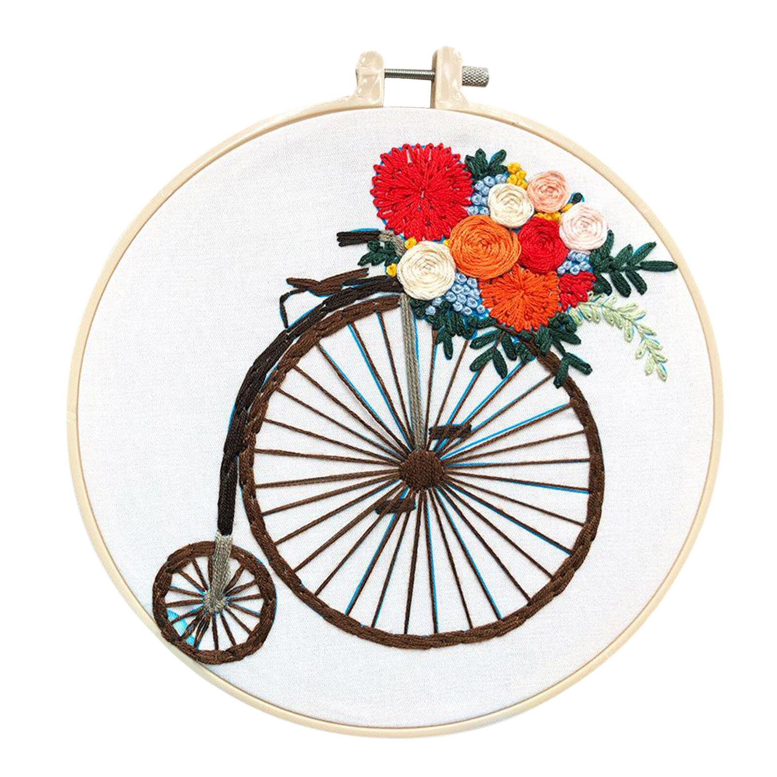 Accurate Full Range of Embroidery Kit with Pattern for Home DIY Craft with Hoop Diameter 20cm