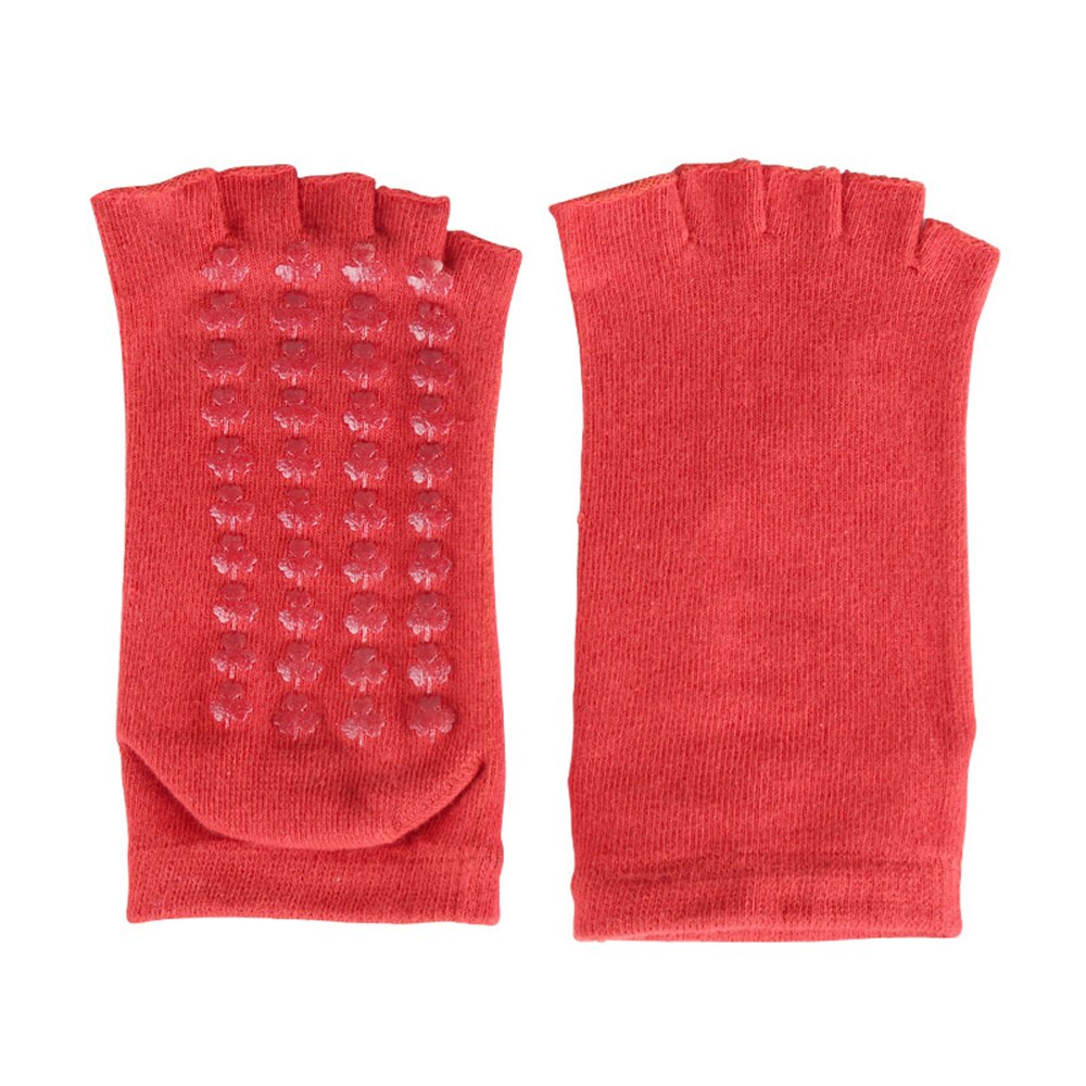 3 pairs Yoga Socks Non-Slip Open Toe Cotton Yoga Socks with Grips for Women Pilates Ballet Dance Workout Sports Socks