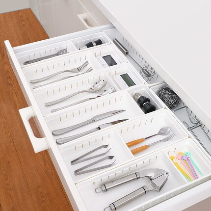 Drawer storage box set kitchen cabinet storage box drawer partition baffle storage slot finishing box