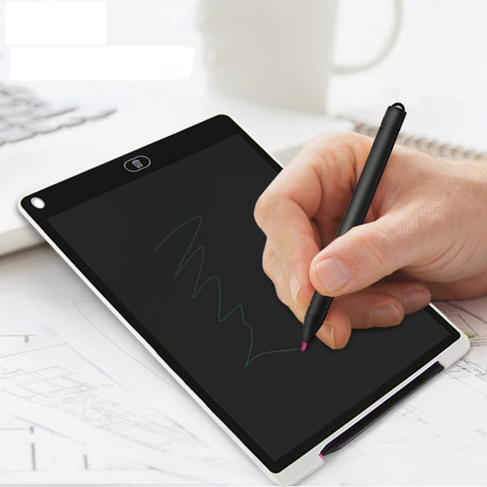 Mini Magnetic Blackboard Board 12 Inch Electronic Chalkboard for Kids LCD Writing Notebook Flipchart Drawing Flip Chart Tablet