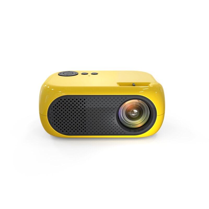 XIDU-Mini proyector compatible con 1080P, Full HD, proyectores LED, teléfono móvil, cine en casa, proyector de películas, vídeo de 120 pulgadas: yellow