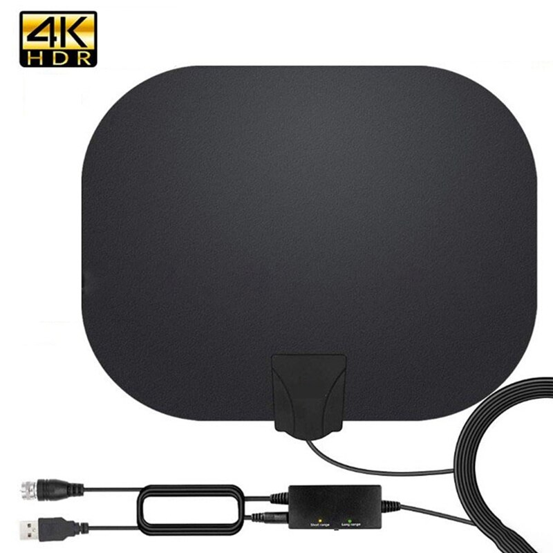 MOOL Indoor TV Antenna 200 Mile Longest Range HDTV Digital Antenna 4K HD VHF UHF Local Channels