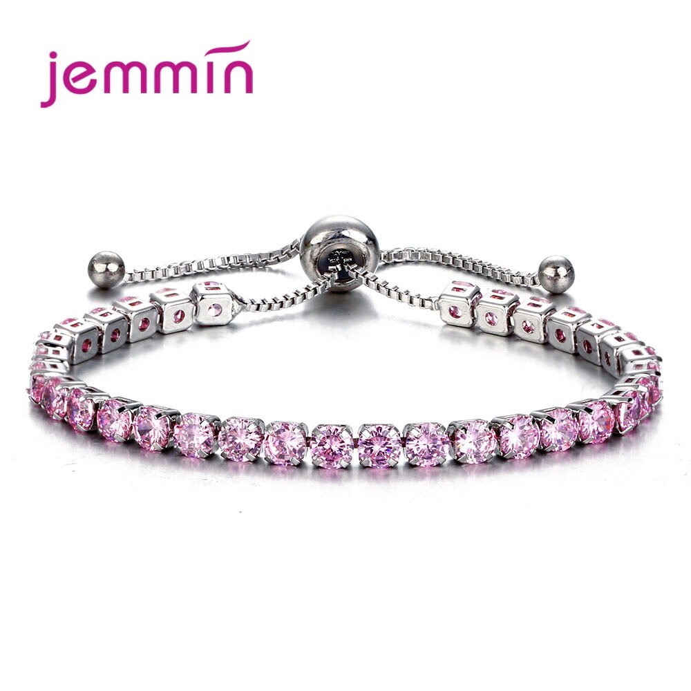 Heißer Silber Armband Zirkon Frauen Glanz Kristall Braut Armreif Delicate Hochzeit Einfache Schmuck Freies