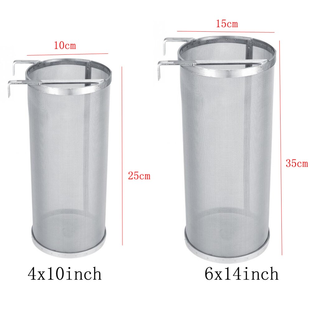 Rostfritt stål brygga öl humle nät filter sil nät filter sil 6*14 tum , 4*10 tum