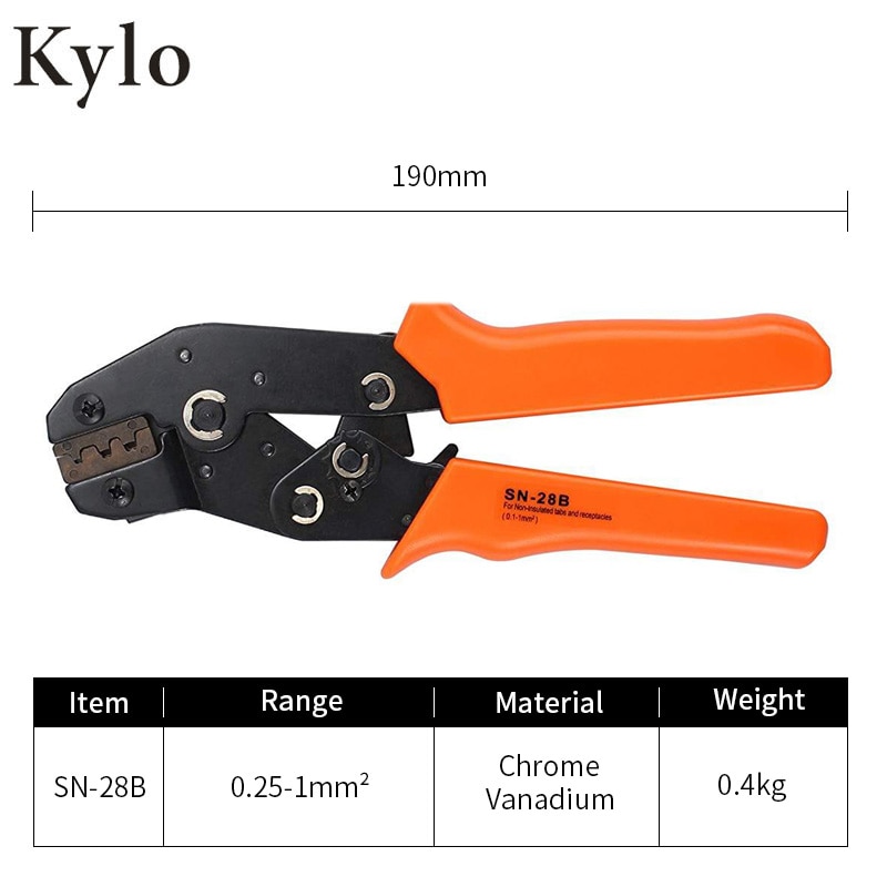 1550 stk. dupont pressverktøy tang terminal terminal crimper wire jst håndverktøysett multifunksjonelle verktøy for elektrisk kabel sn -28b