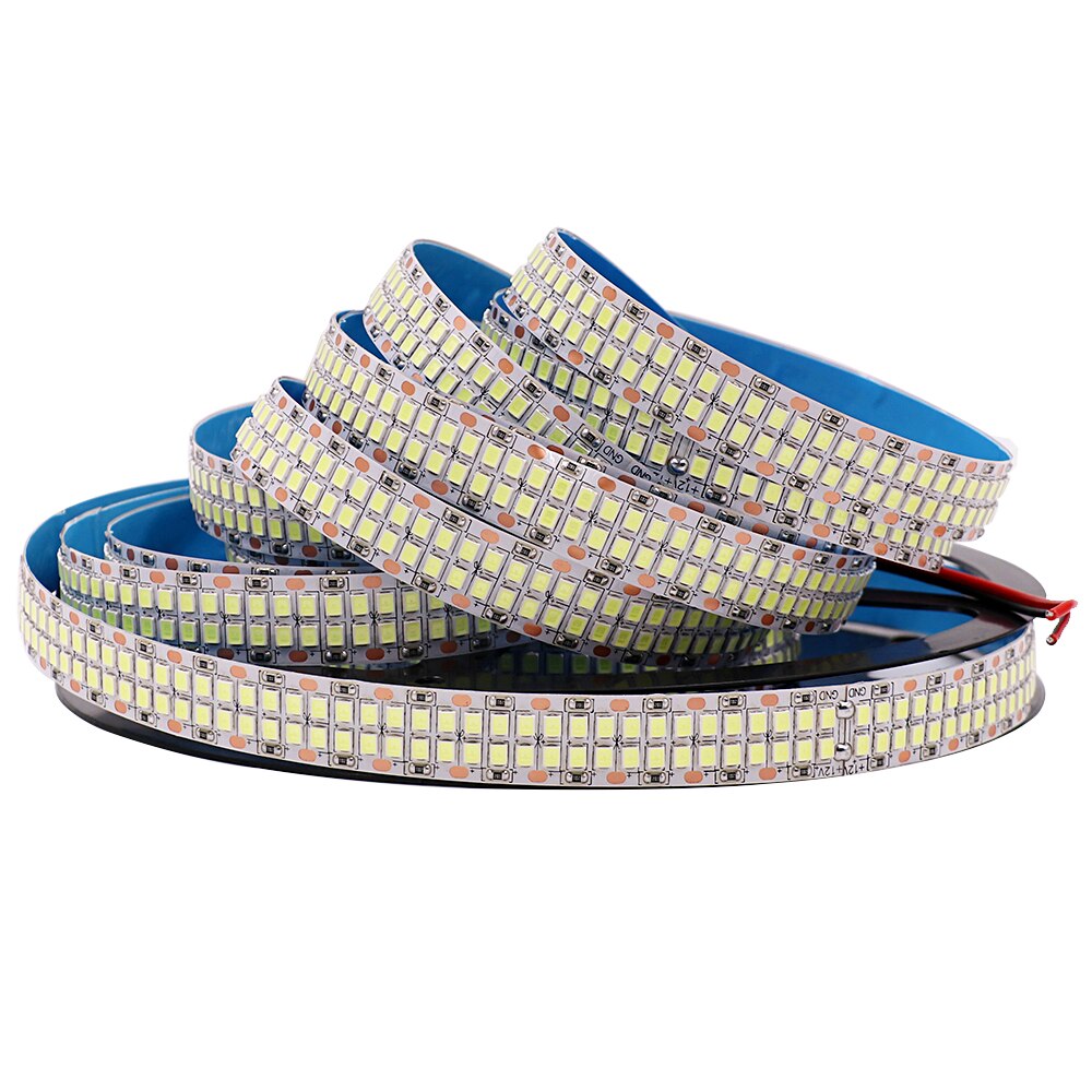 480 LEDs/m SMD 2835 LED-Streifen 24 V 12 V 5 m 2400 LEDs zweireihig flexibler LED-Streifen 1200 LEDs 900 LEDs Bandband Projektbeleuchtung