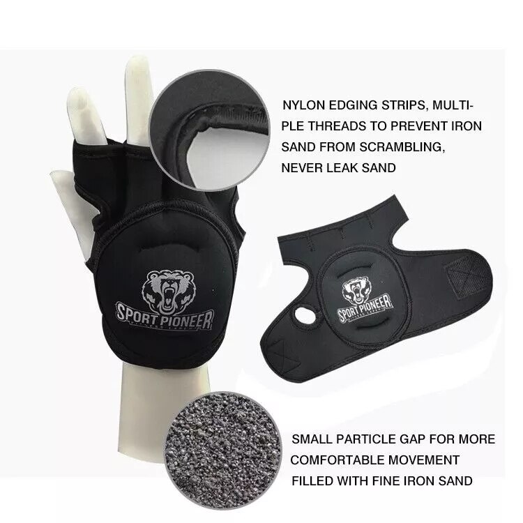 1kg Gewicht Handschuhe Frauen und Männer Fitness Fitnessstudio Sport Körper Gebäude Hand Schutz Handschuhe