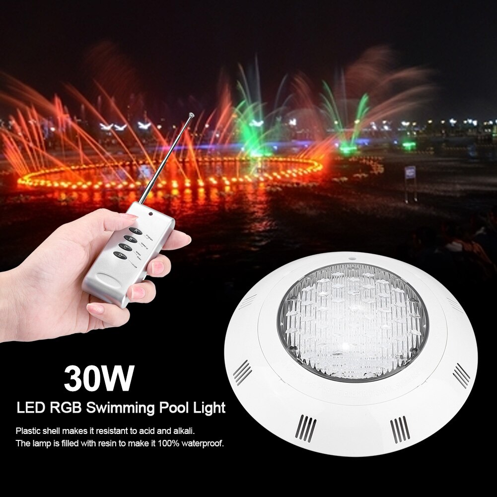 30W 300 Led Rgb Multi-color Onderwater Zwembad Helder Licht Met Afstandsbediening Smd Lamp Kralen Licht met Afstandsbediening