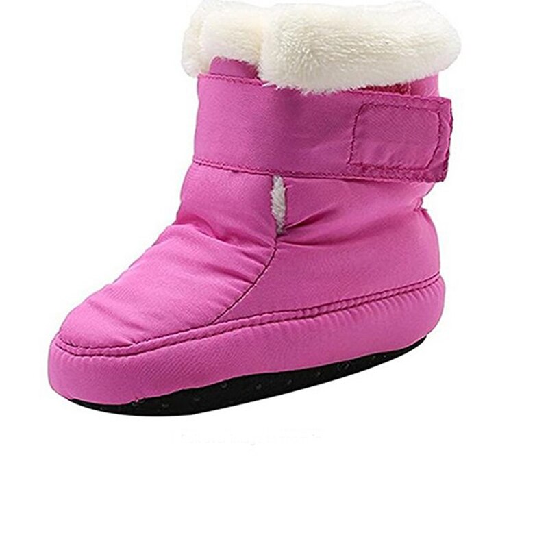 Baby Jungen Und Mädchen Erste Wanderer Weiche Schneeschuhe Winter Fuß Tragen Schuhe Kleinkind Skidproof Warme Verdicken Stiefel 1 Paar: Lavendel / 0-6 Monate