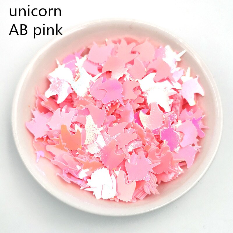 10 g/partij Eenhoorn Glitter Losse Pailletten Tirm voor Nail Kunsten En Ambachten Decoratie Body Art Schilderen Huwelijkscadeau DIY Glitter sequin: AB pink