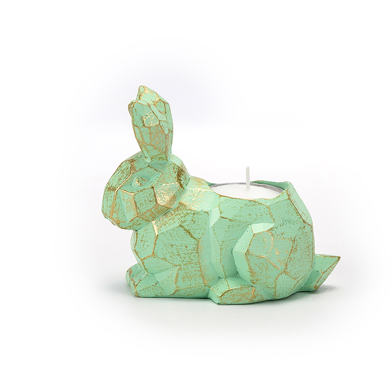 Candelabro de Pascua para decoración del hogar, portavelas con forma de caracol, cáscara de huevo y pollo, conejo, Animal, para: Rabbit