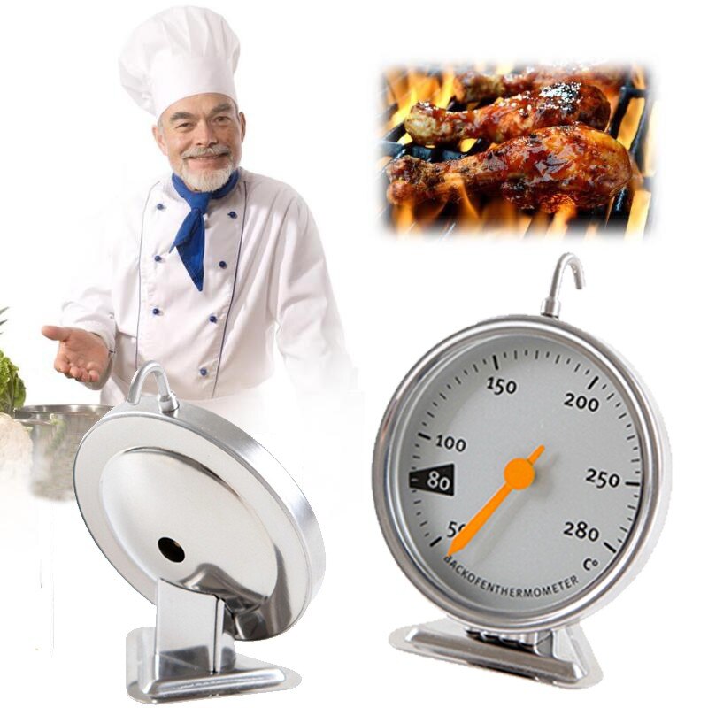 Food Meat Temperature Stand Up Dial Oven Thermometer Stainless Steel Gauge
