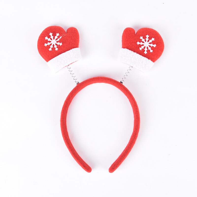 Gants de sapin de noël en bois, 1 pièce 25x12cm, bandes de cheveux pour enfants et adultes, accessoires de décoration de fête de noël: 02