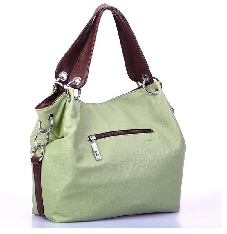 Women Versatile Handbag Soft Offer PU Leather bags Zipper messenger bag Splice grafting Vintage Shoulder Crossbody Bags