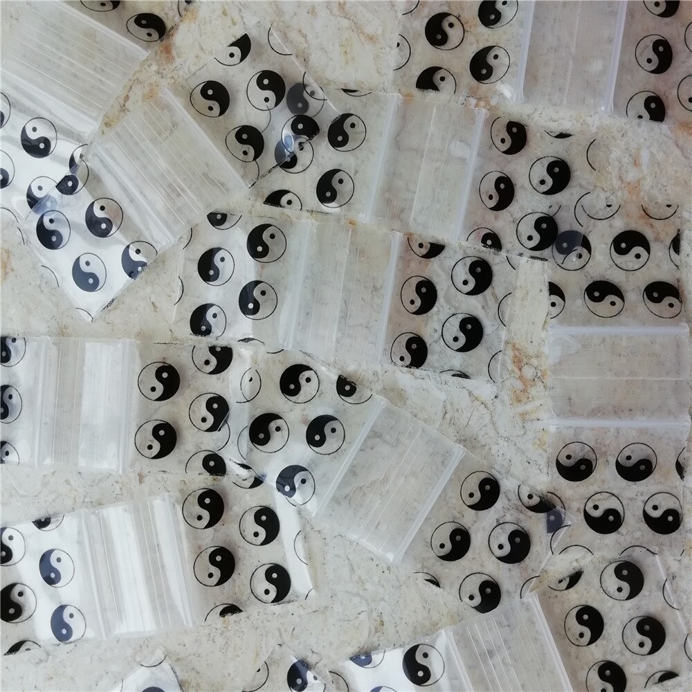 100 sztuk opakowanie strunowe wielokrotnego zamykania 1 &quot;X1&quot; kolorowe fioletowe mini torby z zamkiem błyskawicznym 5mil 1010 D030