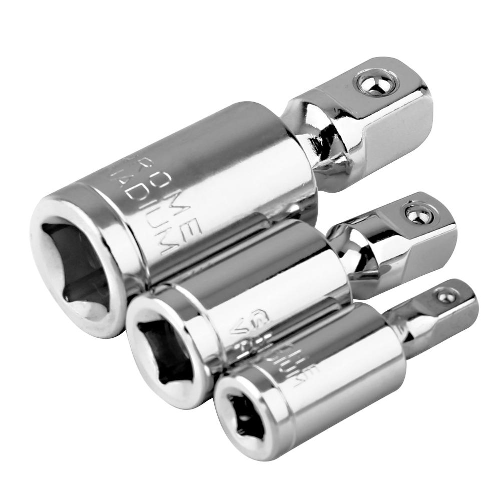 Ensemble de clé à douille universelle 1/4 "3/8" 1/2 "adaptateur de prise de barre d'extension d'angle à cliquet