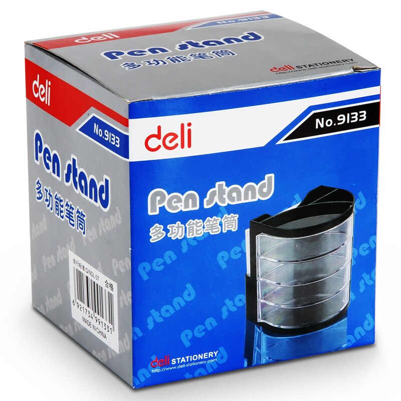 9133 multifunctionele pen houder combinatie penhouder creatieve mode etui Leren Briefpapier Kantoorbenodigdheden