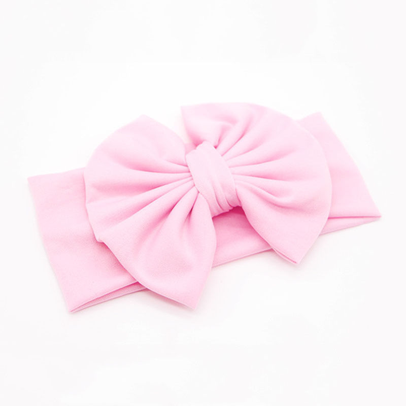 Brand One Piece Elastic Hairband Baby Girls Kid Head Band Big Bow Knot Headband Baby Girl Hair Accessories Kids