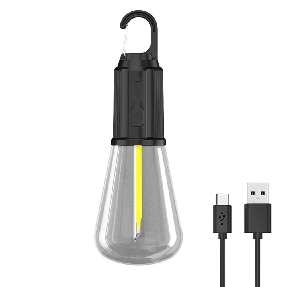 Usb-uppladdningsbara led-campinglampor 2 lägen utomhus vattentäta hängande tältlyktor nödljus för fiske grill: 15w
