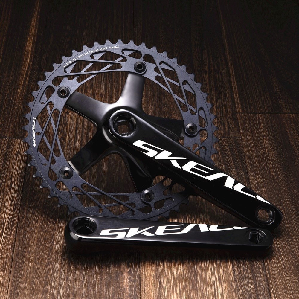 rask gir sykkel krank 49t kranksett spor rask krank fixie sykkel deler firkantet skrog 165mm bcd 144mm sykkel deler