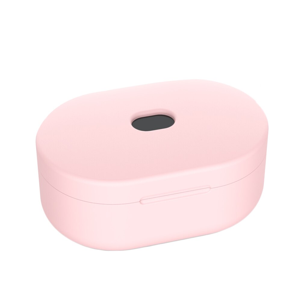 Funda de silicona para auriculares Xiaomi Redmi AirDots, carcasa para auriculares inalámbricos por Bluetooth, TWS, 1, 2 cajas: Pink