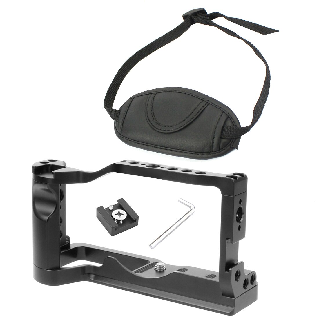 Kamera KäFeige w Kalten Schuh Halterungen für Kanon EOS M6 markieren II für ARRI Griff Griff Film Vlog Stabilisator: Combo B Hand Gurt