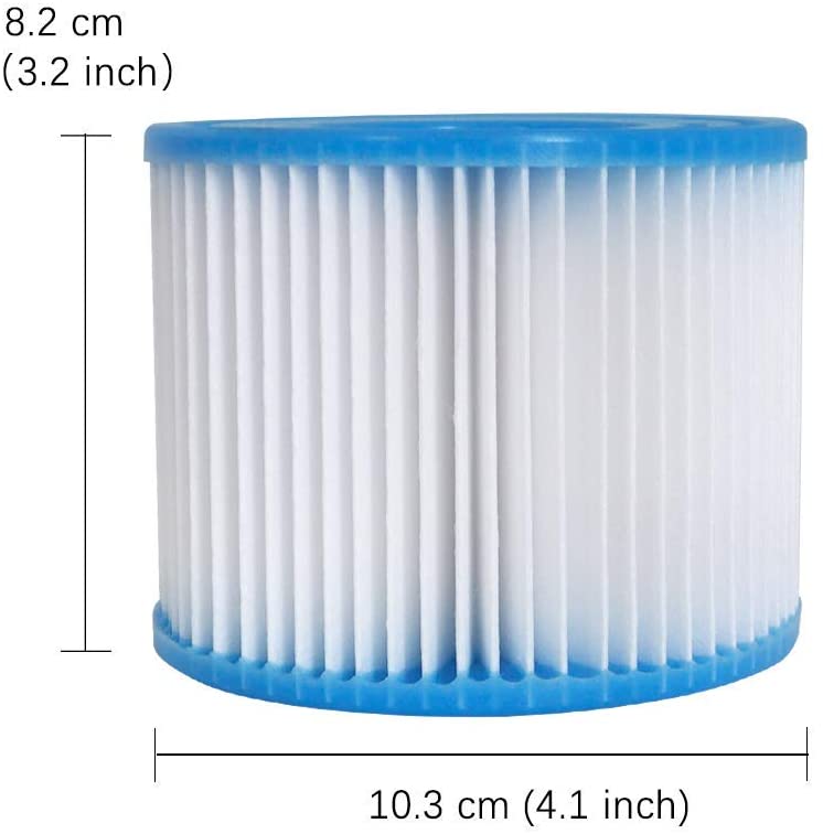 Filtro purificador de agua para piscinas Intex S1 29011E, elemento de filtro purificador de agua para Spa, consumibles para piscinas: Blanco