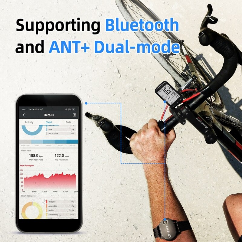 CYCPLUS moniteur de fréquence cardiaque brassard dragonne Bluetooth 4.0 ANT + accessoires de Fitness sans fil capteur de fréquence cardiaque