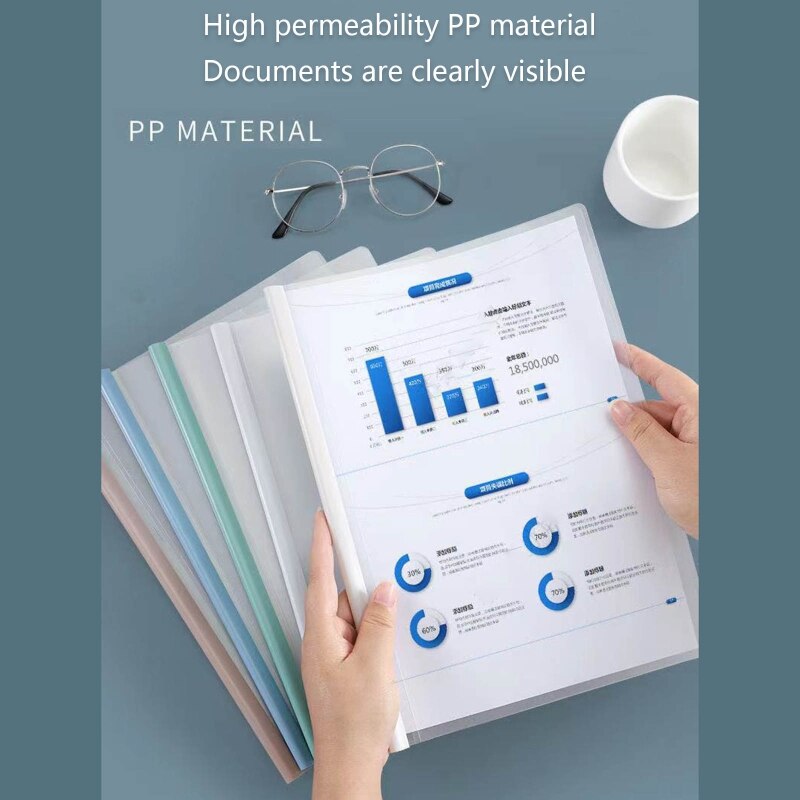 10PCS Transparent PP A4 Ordner Set Dateien Dokumente Organizer Tasche Max 80 Blätter A4 Papiere Flexible A4 Datei Veranstalter ordner
