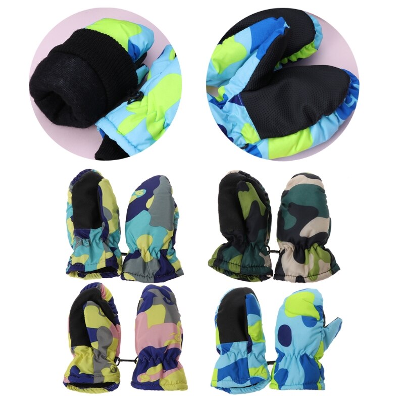 2018 NUOVO Inverno Del bambino Impermeabile Guanti Caldi del Ragazzo Della Ragazza Dei Bambini per Bambini tutto'aperto bambino con I Guanti di CURA DEL bambino