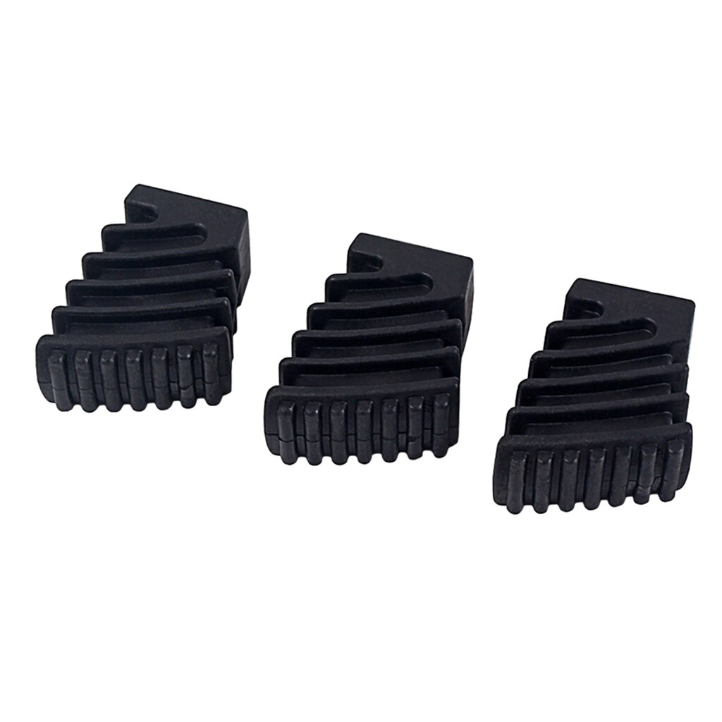 3pcs Drum Rubber Feet for Drum Hardware Cymbal Stands Replacement Part Black