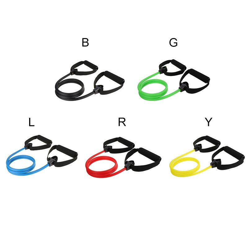 Resistance Exercise Band with Handles Bands Strength Training Cushioned Foam Handles: Legs Ankle Straps