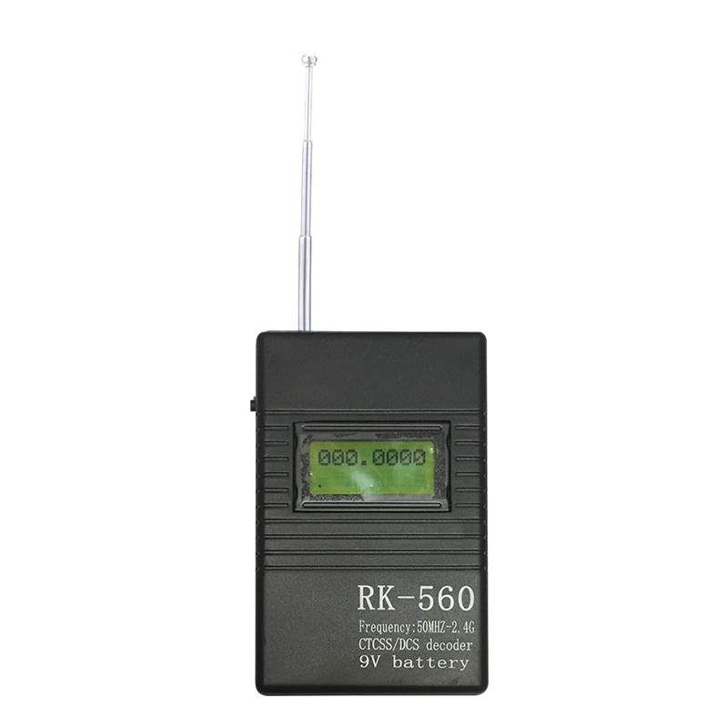 Detector de frecuencia de RK-560 superior 50MHz-2,4 GHz Mute de frecuencia medible