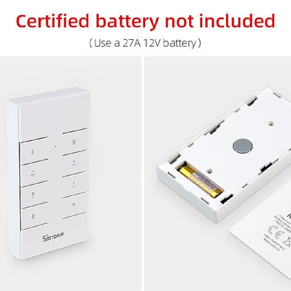 SONOFF RM433 8CH 8 Keys RF Remote Controller 433mhz Fix Work for SONOFF RF/Bridge/4ch pro r2/T1/TX/Ifan03/RFR3 Smart wifi Switch