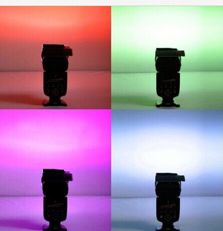 Kit de difusor de Flash, 12 colores, para CANON 600EX 580EX II 430EX 320EX 270EX MDAU