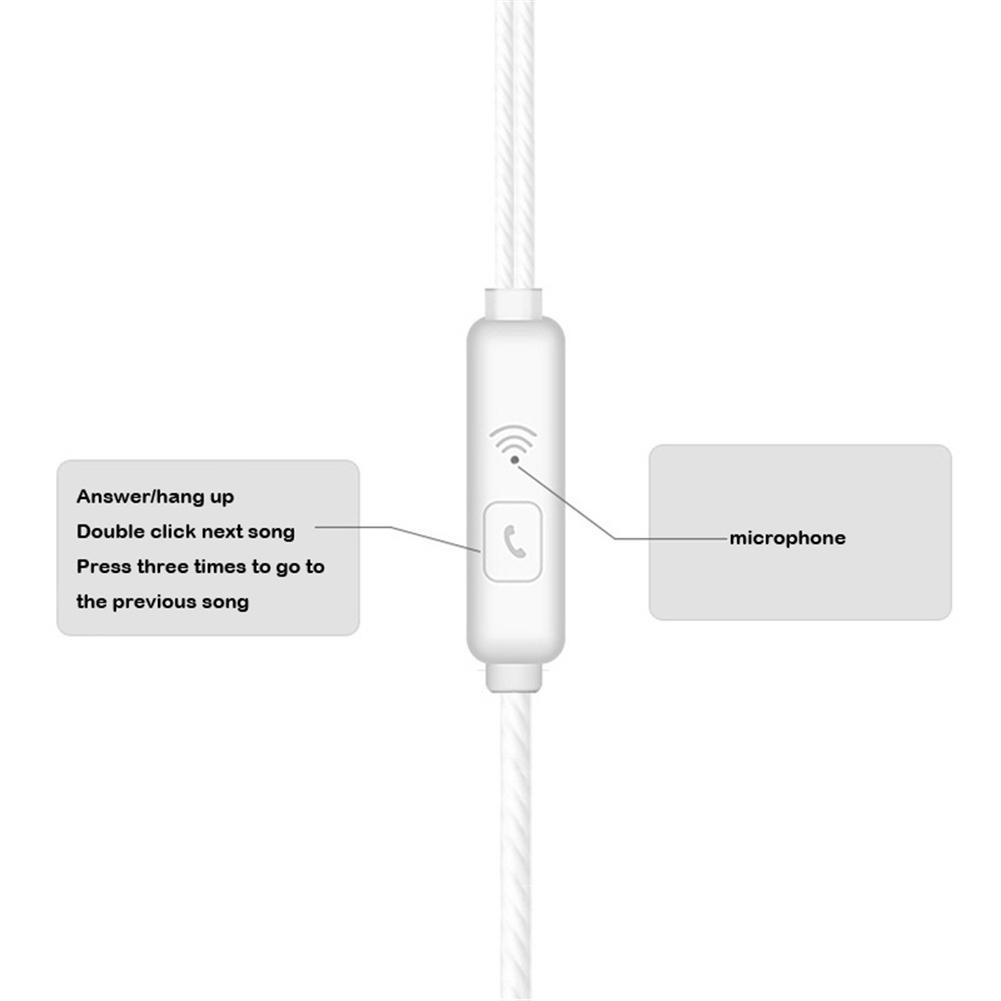 3.5mm Wired Headphone In-ear Super Bass Crack Colorful Headset Earbud with Mic Hands Free Sport Earphone For Android IPhone 5 6