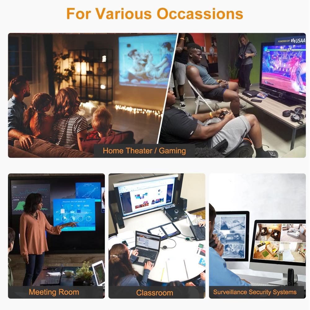 HDMI Switch, TESmart Intelligent 3x1Port HDMI Switch/Switcher, Splitter, Supports 4K, Full HD1080P, 3D with IR Remote