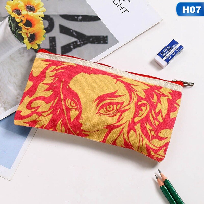Potlood Pouch Student Briefpapier Pencilcase Canvas Art Pen Wrap Case Opslag Schoolbenodigdheden Potlood Tas
