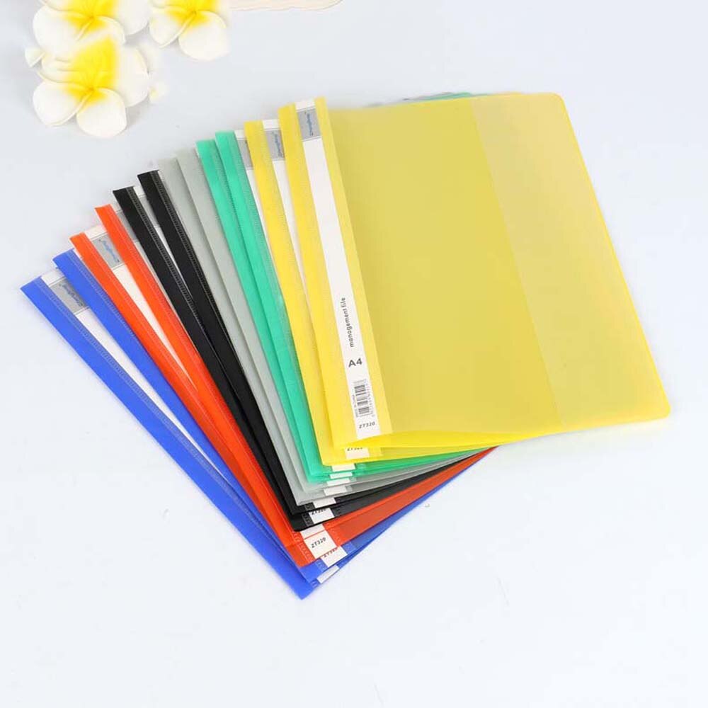 Plastic Transparent File Folder A4 Presentation Project Documents Holder PVC Paper Organizer Office