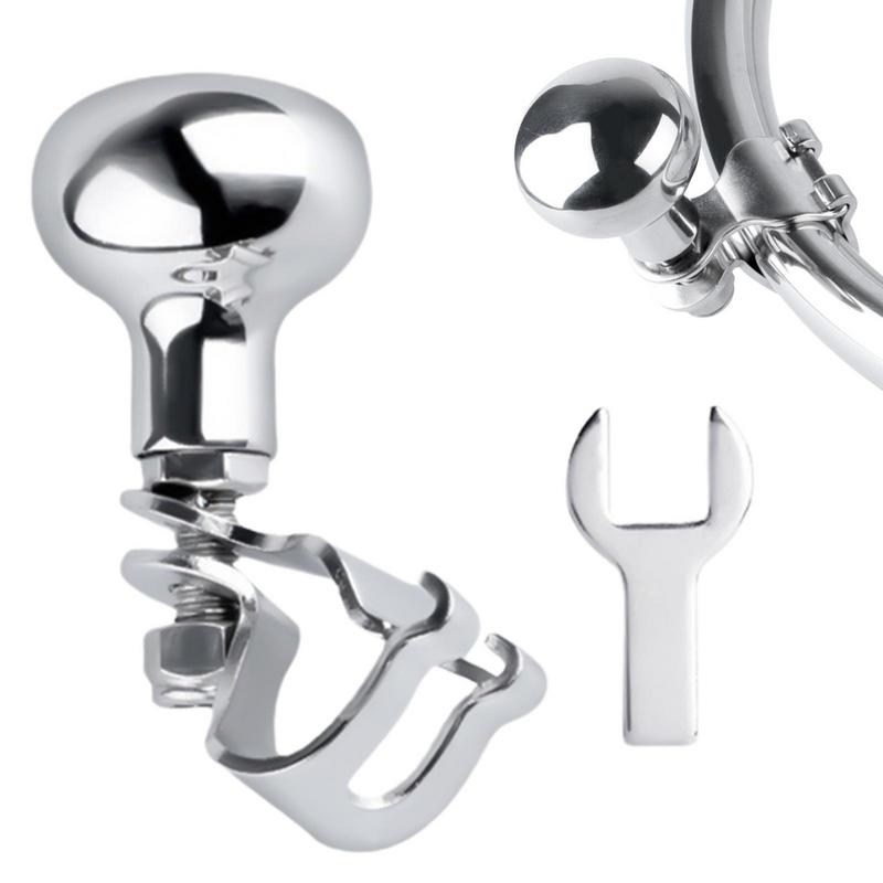 Boule de volant de bateau en acier inoxydable 316, bouton de poignée, aide tournante, commande manuelle, volant marin, aide au bouton Bouton rotatif pour yacht, bateaux Accessoires marins
