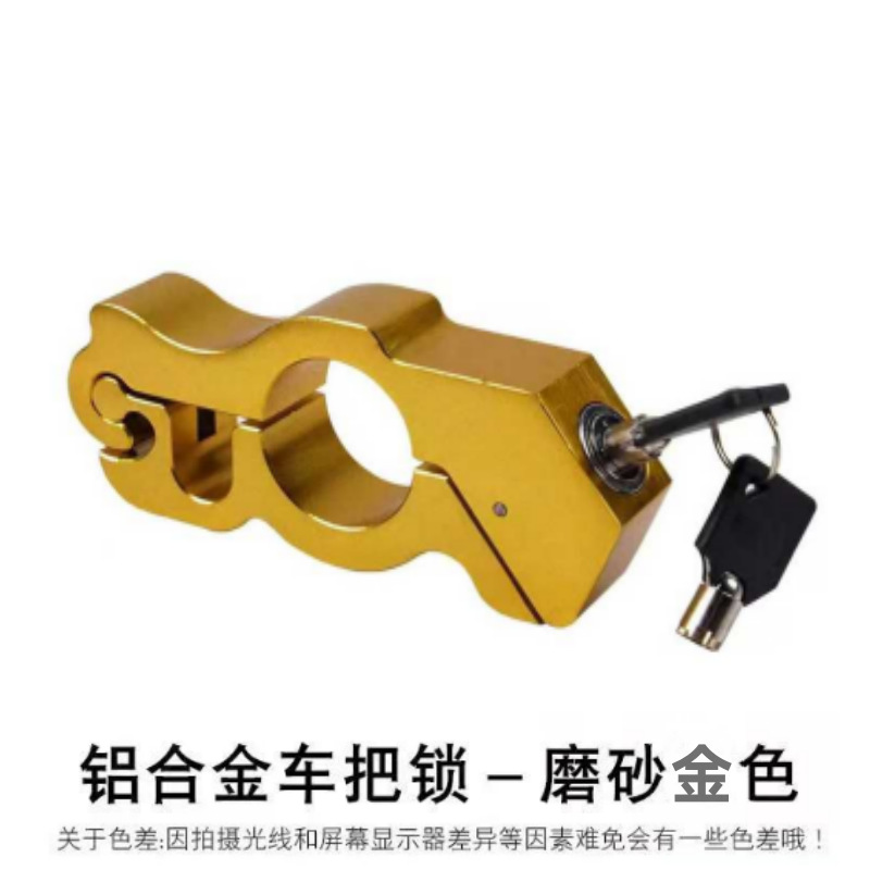 Anti-diefstal Handig autosleutelslot Elektrische fiets Motoroliepedaalslot Remslot Flesvormslot Auto-accessoires: Black